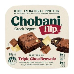 Chobani Flip Greek Yogurt Triple Choc Brownie 140G