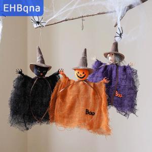 [COD] EHBqna SPORTS การตกแต่งฮาโลวีนจี้ตุ๊กตาแม่มดฟักทองบ้านผีสิงอุปกรณ์ประกอบฉากงานปาร์ตี้งานฝีมือฮาโลวีนสำหรับร้านค้างานปาร์ตี้บาร์