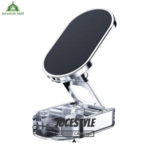 [Jocestyle Mall] Magnetic Foldable Car Navigation Holder 720  Rotatable Car Phone Holder Car GPS Support for Car Dashboard