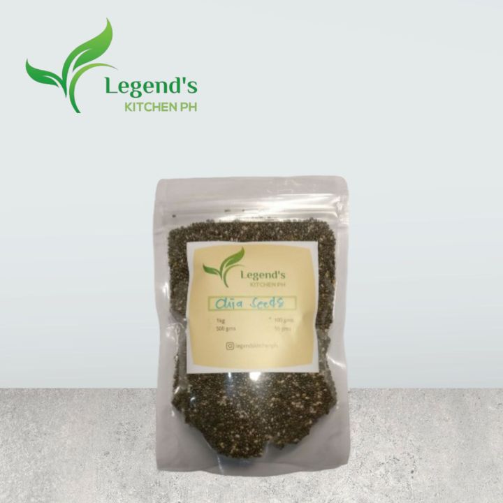 Organic Chia Seeds Keto| Low Carb Superfood (100g) (RESEALABLE POUCH✔️)