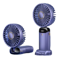 N68 Portable Turbo Mini Handheld Fan USB Rechargeable 100 Level Adjustable Speed ​​Long Battery Life LED Digital Display. 