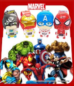 นาฬิกาข้อมือ สำหรับเด็กหญิงและเด็กชาย นาฬิกาเด็ก ระบบดิจิตอล ลายการ์ตูนเจ้าหญิง คิตตี้ กดเปิด/ปิดลำตัวได้ RC229