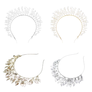 Đồ trang trí cô dâu lá xưa Headband ngọc trai headpiece cuộc thi tiaras phù dâu phụ kiện tóc phụ kiện tiệc hóa trang