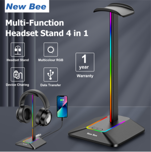 New Bee ขาตั้งหูฟัง RGB Headphone Stand RGB Lights Headphone Standขาตั้งหูฟัง พร้อมที่ชาร์จ USB Type-C และการถ่ายโอนข้อมูล ที่วางหูฟังอเนกประสงค์ ขาตั้งหู ขาตั้งหูฟังแบบ Rgb - Lazada