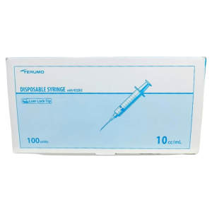 Disposable Sterile Syringe 10ml (10cc) - Luer Lock Tip Single Use I 23G x 1" (10pcs)