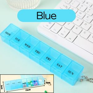 3PCS/5PCS 7 Days Daily Pill Box Medicine Pill Box Outdoor Travel Medicine Tablet PORTABLE MEDICINE PILL CUTTER BOX-COZII