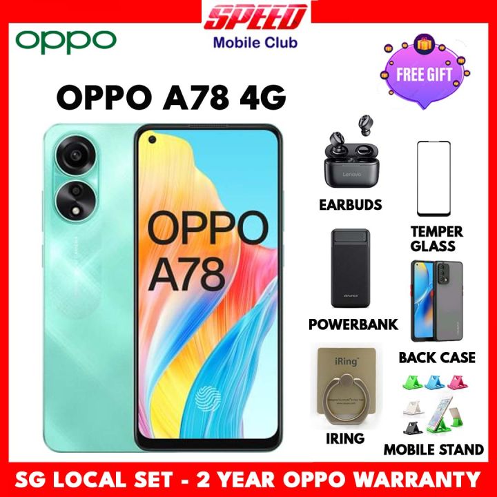 OPPO A78 4G | NFC | 8GB+256GB | Brand New | Global ROM | Local Set | 2 ...