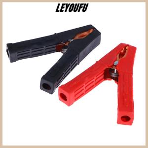 LEYOUFU คลิปจระเข้200A 2ชิ้นตัวหนีบแบตเตอรี่รถยนต์หุ้มฉนวนสำหรับสายจัมเปอร์บูสท์