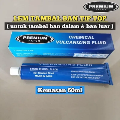 Lem tambal ban Tip Top PREMIUM Kemasan 60ml - Lem untuk tambal ban dalam dan ban luar - BESTPATCH PREMIUM