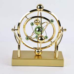 Celestial Orbit Pendulum Perpetual Motion Machine Kinetic Art Desk Decor Astronomy Model for Home Office Rotating Sculpture