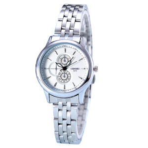 CENOZO Jam Tangan Wanita 8377L SB Stainless Steel Band + FREE BATERAI