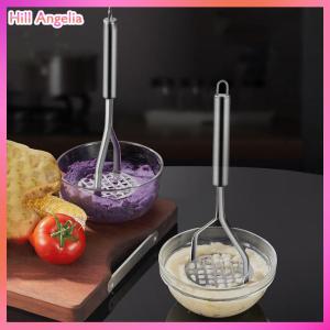 [Hill Angelia] Tiện Ích Nhà Bếp Sáng Tạo Bùn Báo Chí Masher Puree Sản Xuất Nước Trái Cây Thép Không Gỉ Khoai Tây Máy Nghiền Pusher Công Cụ Trái Cây Cocina Cozinha