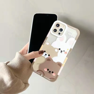 Casing Vivo Y21 Y21A Y21E Y21S Y21T Y30 Y30i Y33S Y33T Y50 Casing Soft Case Line Good Friend Character Silicon Premium