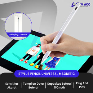 STYLUS PENCIL UNIVERSAL RECHARGEABLE MAGNETIC FOR IPAD PRO / HUAWEI PAD IOS / WINDOWS / ANDROID