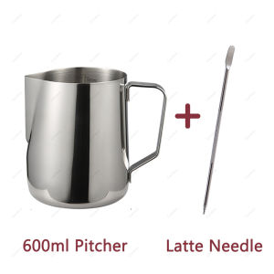 Cocious 350ML/600ML Dual Capacity Unit Teflon Matte Material Milk Frothing Pitcher Stainless Steel Milk Boiler Cup Jug Creamer Accessories Suitable for Barista Espresso Machines