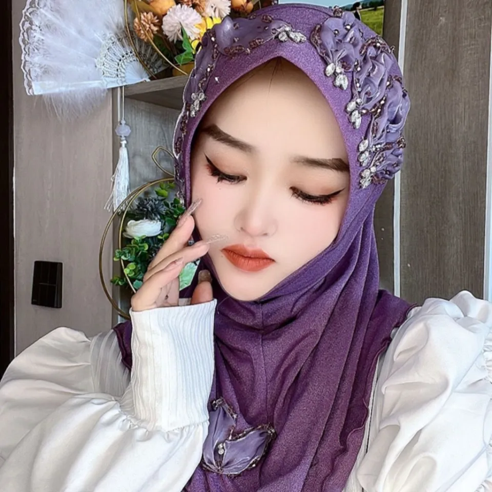 Small Silk Hijab Styles Silk Scarf Simple Head Scarf Styles Square