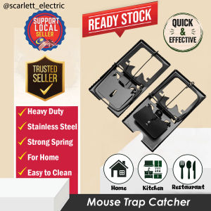 Stainless Steel Strong Spring Mousetrap Mouse Trap Rat Catcher Rodent Killer Indoor Pest Control / Perangkap Tikus Besi