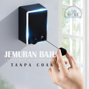 Jemuran Baju Portable Indoor Outdoor Retractable Tali Clothesline Bahan Stainless