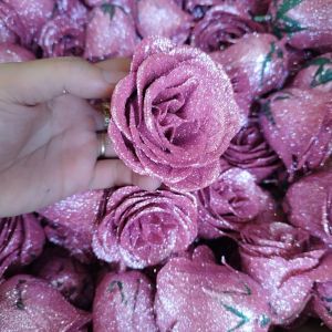 Hoa hồng nhũ kim tuyến Gói Hoa Trang Trí Hàng Nhập Khẩu Loại 1 siêu đẹp Trùm Sỉ Gia Thành