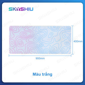 Tấm lót chuột gaming SKYSHIU Cỡ lớn 90*40cm Thiết kế bo viền Sợi siêu mịn đế Cao su thiên nhiên đàn hồi cao cấp