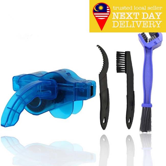 Bicycle Basikal Road Bike MTB Chain Cleaner Kit Brushes Chain Brush Kit