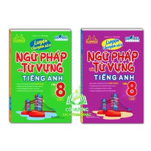 Sách - Combo - GLOBAL SUCCESS - Luyện chuyên sâu ngữ pháp và từ vựng tiếng anh lớp 8 Tập 1+2 - MT