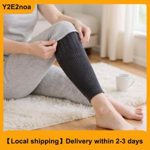 【Local shipping】 1 Pair Thick Warm Wool Kneepad Leg Guard Cashmere Knee Protector Windproof Coldproof Leg Warmers Women Men KneeCap Leg Sleeves