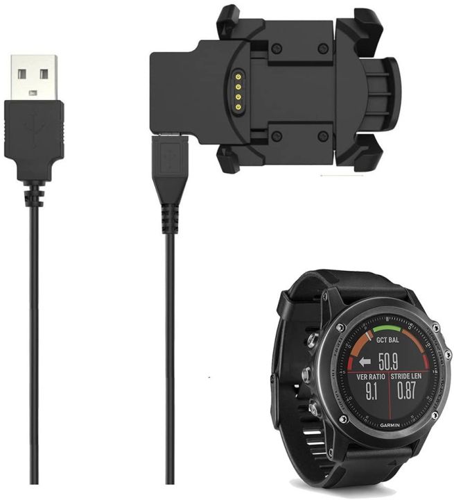 Charger Compatible with Garmin Fenix 3 Fenix 3 Sapphire Fenix 3 HR Quatix 3 Tactix Bravo D2 Bravo Smartwatch USB Charging Lazada PH