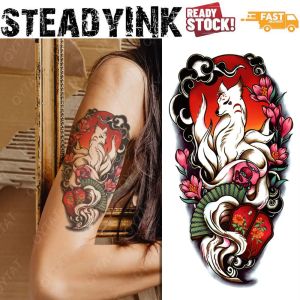 [𝚂𝚝𝚎𝚊𝚍𝚢𝙸𝙽𝙺] Temporary Tattoo Sticker Tatu Pelekat | Nine Tailed Fox | Makeup Cosplay Carnival Event Festival Party Fashion |