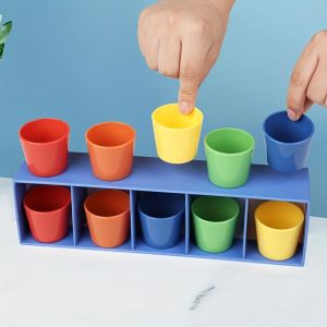 Guess the Cup Game - Colorful Sorting Challenge for Kids Fun Memory & Logic Game with 12 Cups Dual Player Blind Guessing Ideal Holiday Gift for Ages 6+