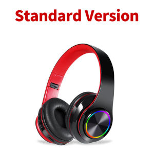 B39 Wireless Bluetooth 5.3 Headphones Colored LED Lights Gaming Headset Stereo Bass Headphone With Mic