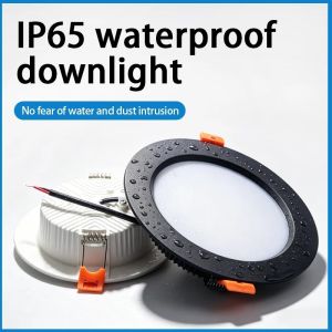 Ba màu IP65 Ngoài Trời Không Thấm Nước Nhà Bếp 220V Đèn LED âm trần 5W 10W 15W bệt vệ sinh phòng tắm Mái Hiên Ban Công âm trần Đèn đèn rọi