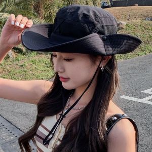 GTRBFDS Breathable Summer Bucket Hat Sun Protection Portable Sun Hat Fashion Casual Fishing Cap Camping Hiking