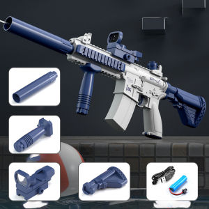 Đồ Chơi Súng Nước Điện Tự Động M416 Phiên bản 2025 Đồ Chơi Phun Nước Điện Cho Bé Tặng Kèm Pin Sạc