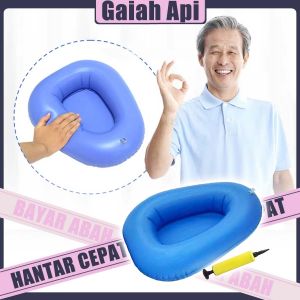 Inflatable Bedpan Portable Elderly Nursing Washable Thick