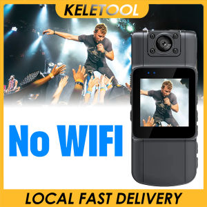 mini Worn Body Camera 2K HD IPS Screen 180°Rotatable Lens Back Clip Magnetic Wearable Pocket Full HD Bodycam Camcorder