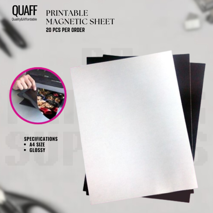 RF Printing Supplies - (20 pcs per order) Glossy Printable Magnetic ...
