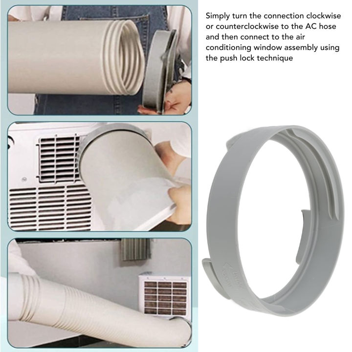 AC Coupling Connector, Portable Air Conditioner Exhaust Hose Coupler Left Right Handed For Wall 130mm