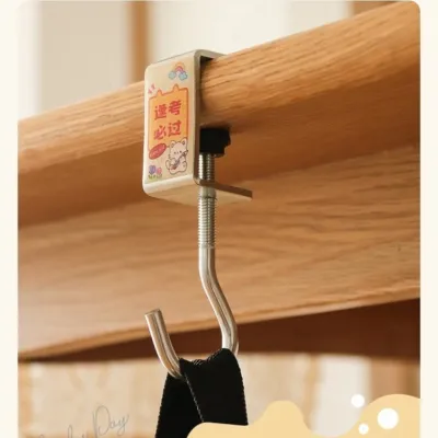 Giá Treo Đồ Bàn Học Làm Việc – Set 4 Móc – Treo Bàn Đa Năng Chắc Chắn Treo Balo Túi Xách Tai Nghe