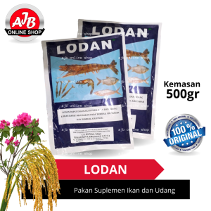 LODAN ORIGINAL BUNGA TANI Pakan Suplemen Ikan dan Udang Calcium 23% Magnesium 6% Tartazine Blue 1% 500 GRAM