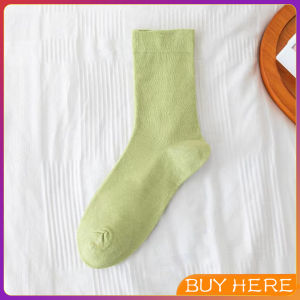 BUY HERE ถุงเท้าผ้าฝ้าย ใส่เล่นกีฬา  ผ้ายืดหยุ่น สบาย ระบายอากาศ Women socks