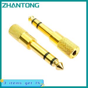 ZHANTONG 6.5mm Male Plug To 3.5mm Female Jack Stereo Headphone Audio Adapter Home Connectors Adapter Microphone 6.5mm To 3.5mm Audio Adapter Microphone Amplifier Conversion Head