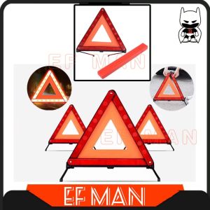 CAR TRUCK PICK UP VAN LORI LORRY BUS BAS WARNING SAFETY ROAD SIGN EMERGENCY REFLECTIVE TRIANGLE KIT EXCLAMATION MARK