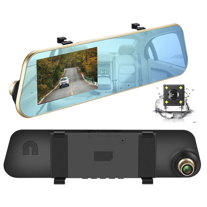 🔥สินค้าขายดีอันดับ1🔥Dash Cam กล้องติดรถยนต์HD 4.3นิ้ว จอIPS Full ...