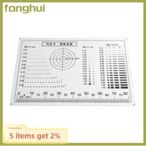 fanghui Gauge Point Gauge Transparent Film Stain Card Comparison Card Stain Crack Contrast PET Dot Line Surface Quality Inspection