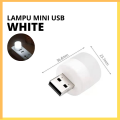 Lampu LED USB Mini / Kecil Bulat | Lampu Bohlam Portable Penerang / Penerangan Kamar Tidur | Lampu Emergency Lamp Darurat Mati Lampu | Lampu Meja Belajar Baca Buku Outdoor Camping Travel Model Tempel Terang Kecil Minimalis Aesthetic Serbaguna Multifungsi. 