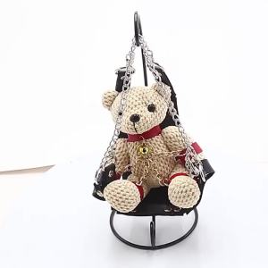 SM Quà kỷ niệm cho cặp đôi gấu bôngxích đu khung sắt đóng hộp quà tặng sáng tạo gấu nhỏ trang trí bàn.