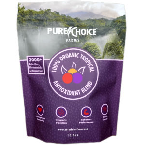 Organic Tropical Antioxidant Fruit Blend By Pure Choice Farms | Vitamin C | Reduces Inflammation Improve Mental Clarity