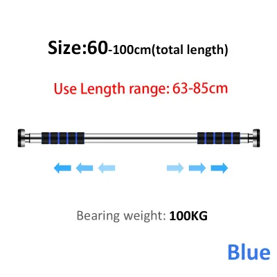 Heavy Duty Pull Up Exercise Bar Chin Up Steel Alloy Bar Calisthenics Fitness Exercise Door Gym Doorway Exercise Fitness Adjustable 62-100cm Foam Grip Abs 100KG