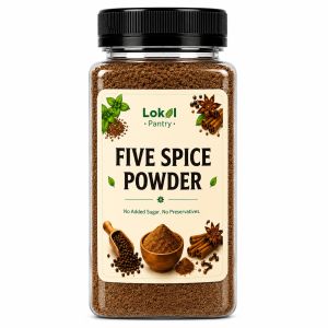 250mL Bottle Lokal Pantry Five Spice Powder | Premium Spice Blend | Natural Cooking Ingredient for Marinades Stir-Fry Soups Sauces Rice Noodles Meat Poultry Seafood Vegetables Roasting Grilling Homemade Spice Blends & Everyday Culinary Use